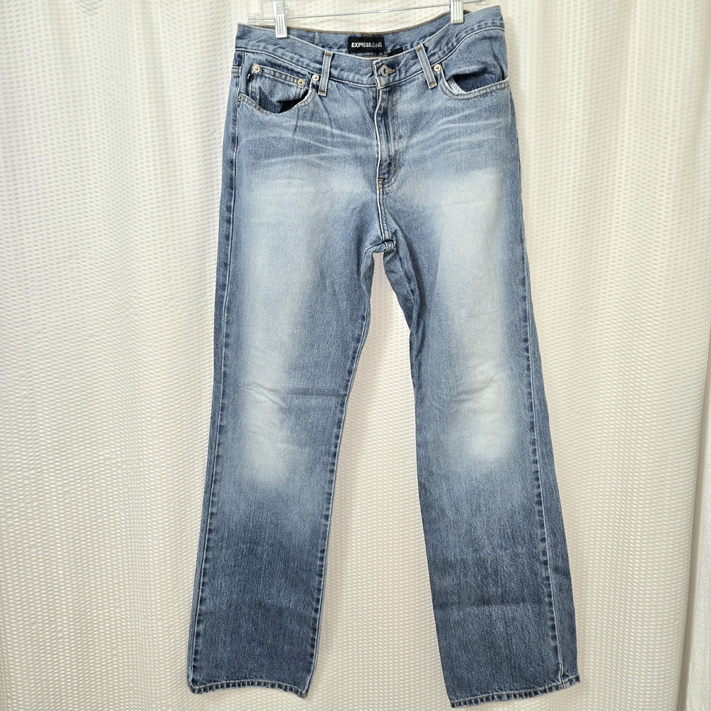 Express Light Blue Wash Women's Jeans Size 11/12 Long 34x32